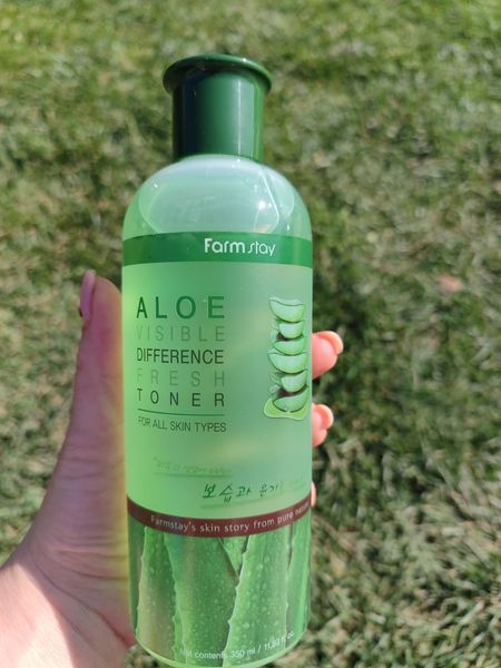 Тонер для обличчя Farmstay Visible Difference Fresh Toner Aloe 350 ml 00039 фото